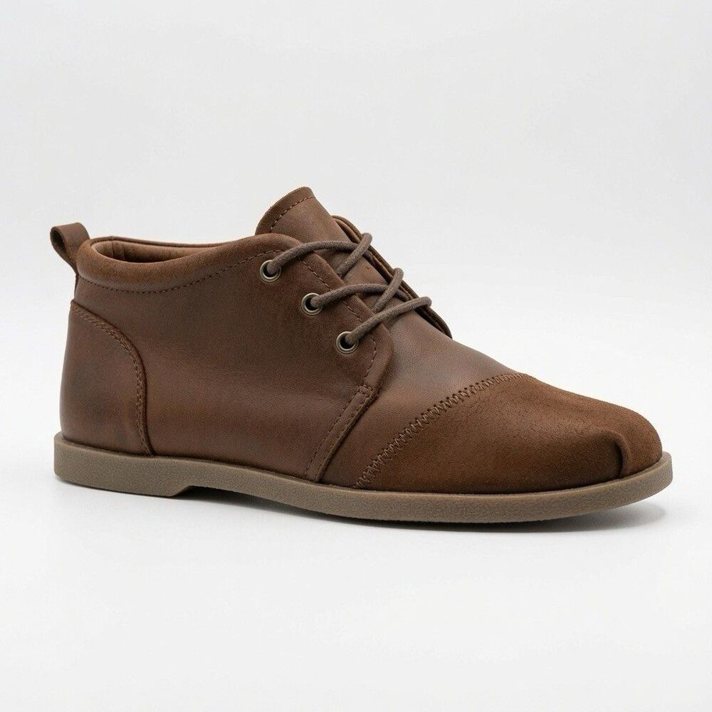 Skechers Bobs Memory Foam Brown Chukka Boots Women’s Size 8.5 Comfort Shoes